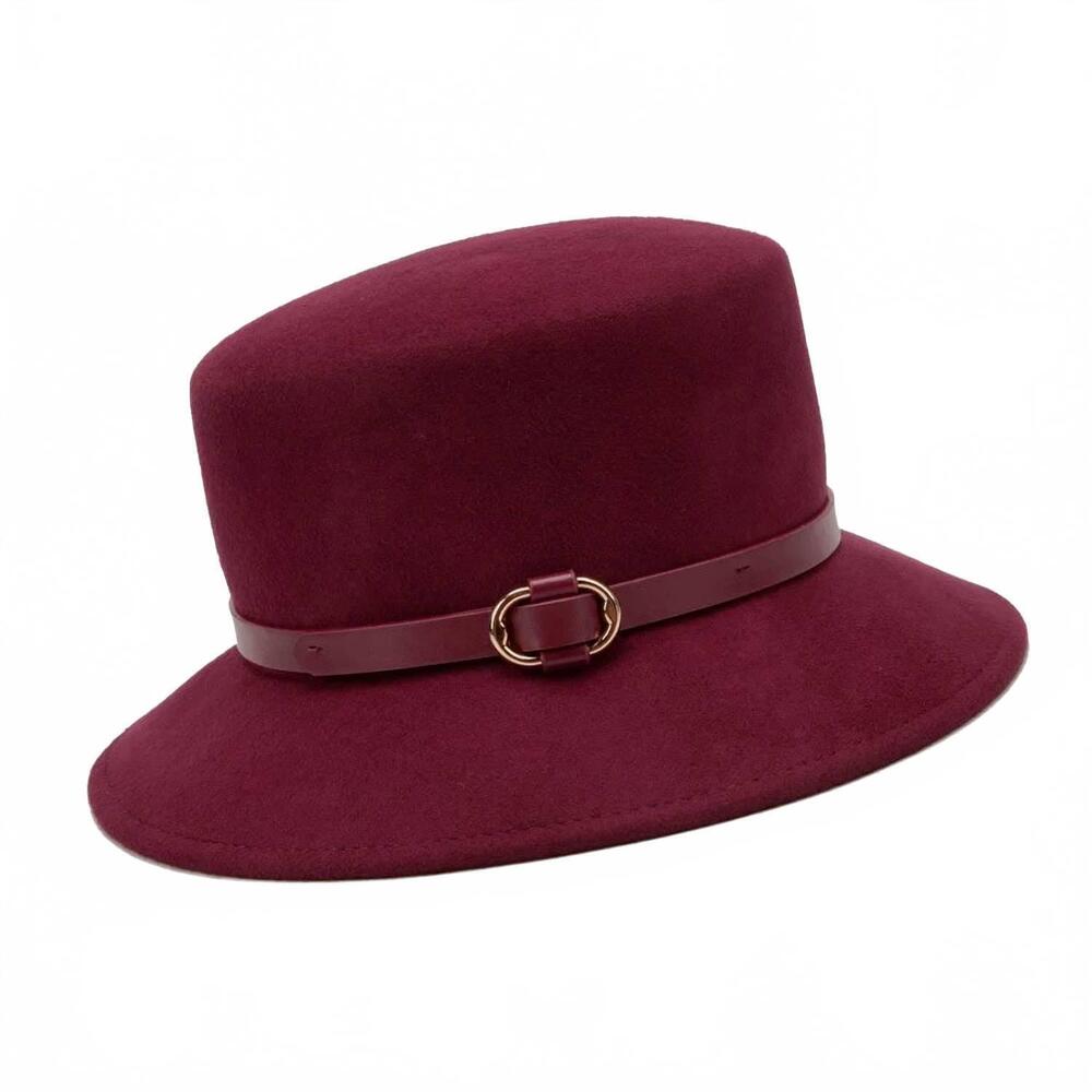 NEW DUPATTA DESIGNS women's desmond bucket hat in burgundy